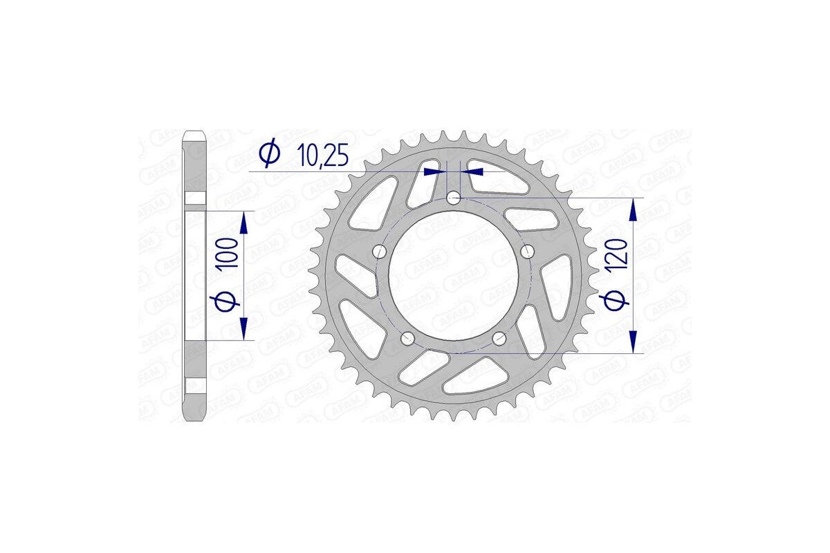 Couronne AFAM aluminium 36802 - 525