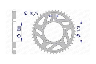 Couronne AFAM aluminium 36802 - 525