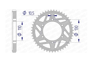 Couronne AFAM aluminium 13813 - 530
