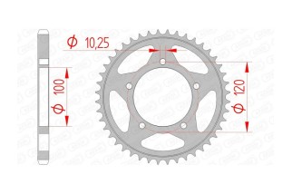 Couronne AFAM acier standard 35802 - 525