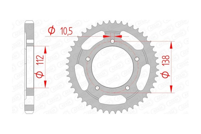 Couronne AFAM acier standard 12607 - 530