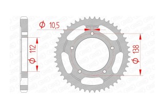 Couronne AFAM acier standard 12607 - 530