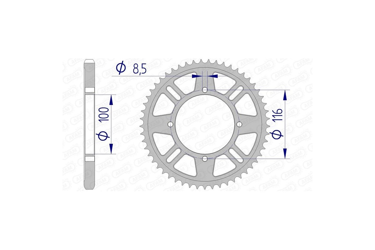 Couronne AFAM aluminium 17105428