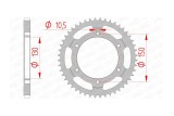 Couronne AFAM acier standard 10502 - 525