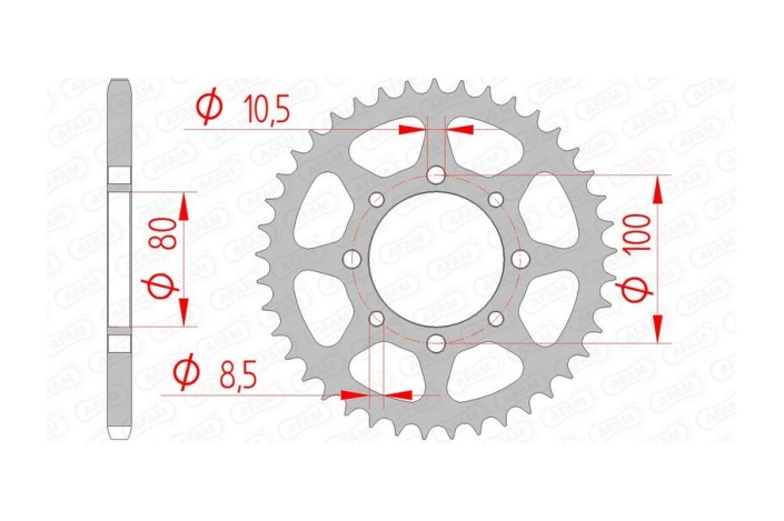 Couronne AFAM acier standard 14312 - 520