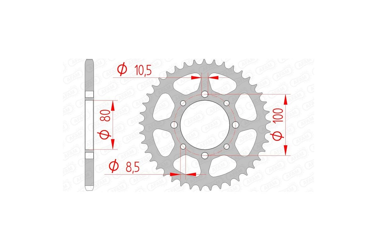 Couronne AFAM acier standard 14312 - 520