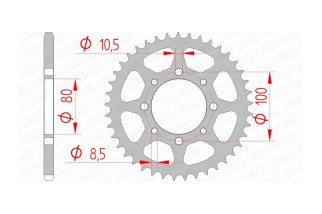 Couronne AFAM acier standard 14312 - 520