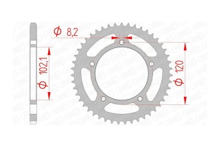 Couronne AFAM acier standard 35104 - 420