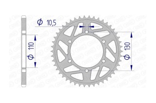 Couronne AFAM aluminium 13814 - 520