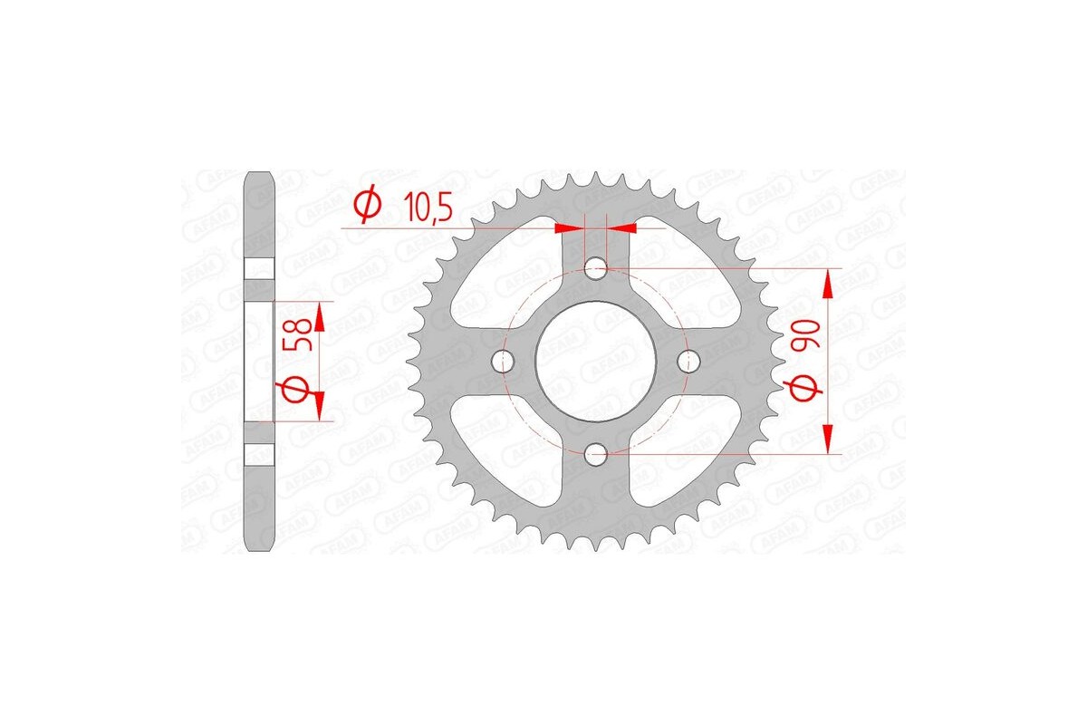 Couronne AFAM acier standard 10236 - 428