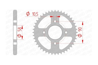 Couronne AFAM acier standard 10236 - 428