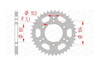 Couronne AFAM acier standard 98300 - 520