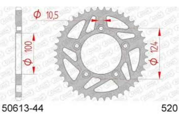 Couronne AFAM acier standard 50613 - 520