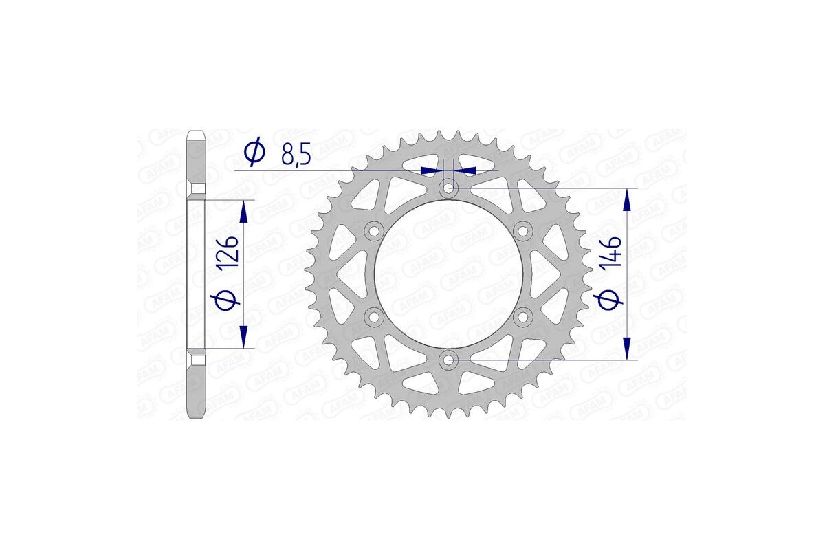 Couronne AFAM aluminium 15203 - 520