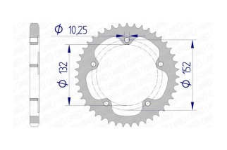 Couronne AFAM aluminium 93836 - 525