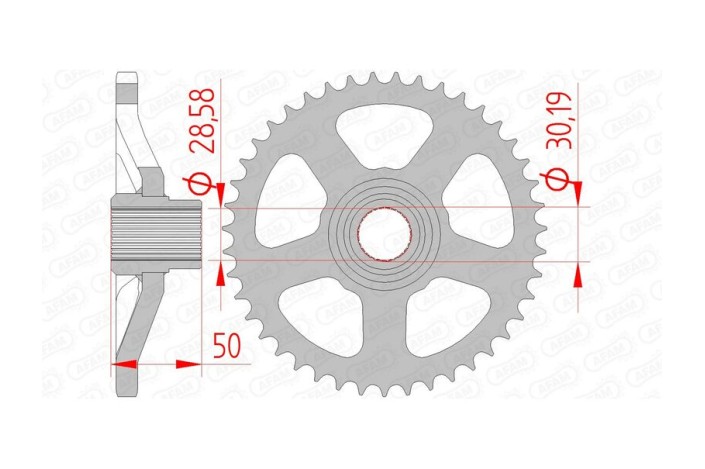 Couronne AFAM acier standard 35100 - 415