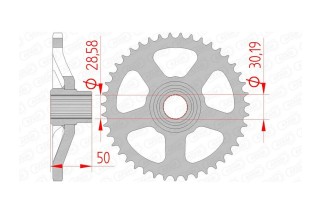Couronne AFAM acier standard 35100 - 415