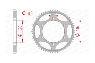 Couronne AFAM acier standard 12313 - 428