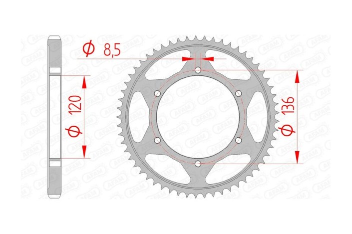 Couronne AFAM acier standard 12313 - 428