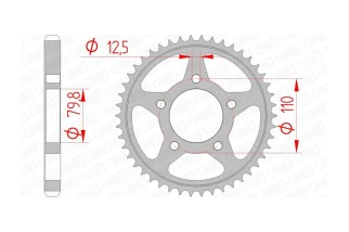 Couronne AFAM acier standard 86600 - 530