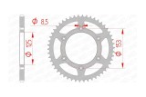 Couronne AFAM acier anti-boue 10212 - 520