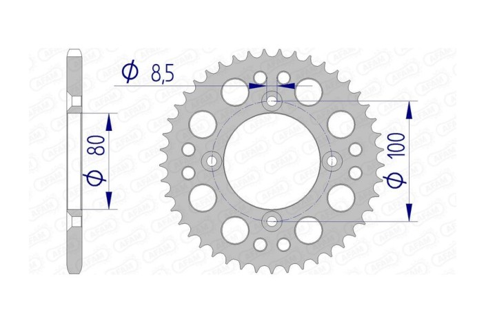 Couronne AFAM aluminium Ultra-Light 11101 - 420