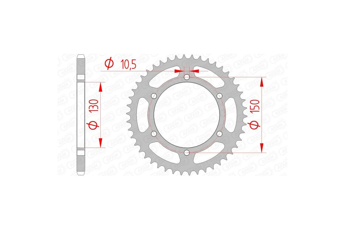 Couronne AFAM acier standard 12604 - 520