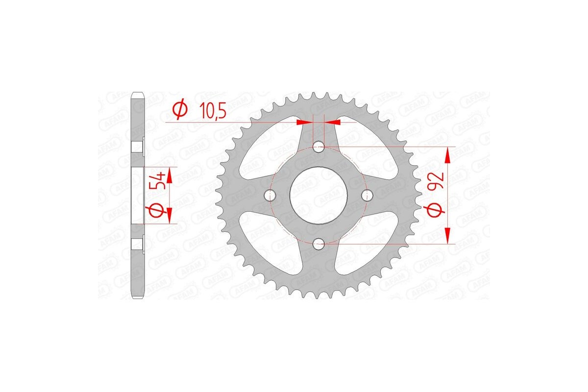 Couronne AFAM acier standard 12113 - 420