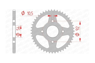 Couronne AFAM acier standard 12113 - 420