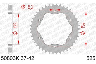 Couronne AFAM acier standard 50803K - 525 - Nécessite un porte couronne AFAM