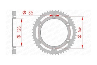 Couronne AFAM acier standard 14207 - 428