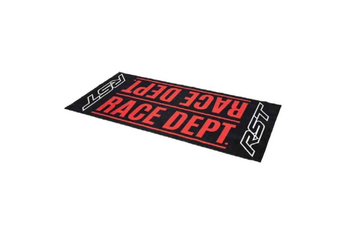 Tapis de paddock RST Race Dept - noir/rouge 100 x 200 cm