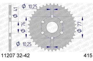 Couronne AFAM aluminium Ultra-Light 11207 - 415