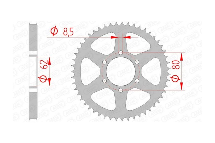 Couronne AFAM acier standard 12208 - 428