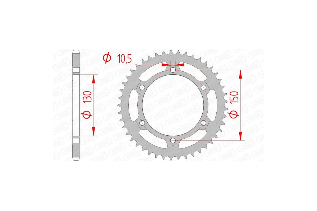 Couronne AFAM acier standard 10501 - 520