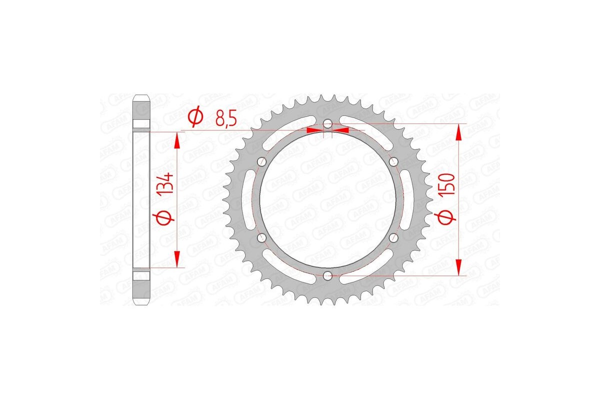Couronne AFAM acier standard 16203 - 428