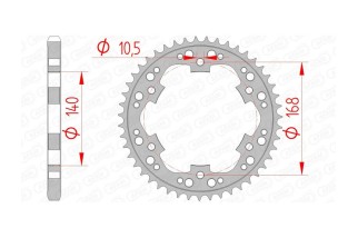Couronne AFAM acier standard 92635 - 525