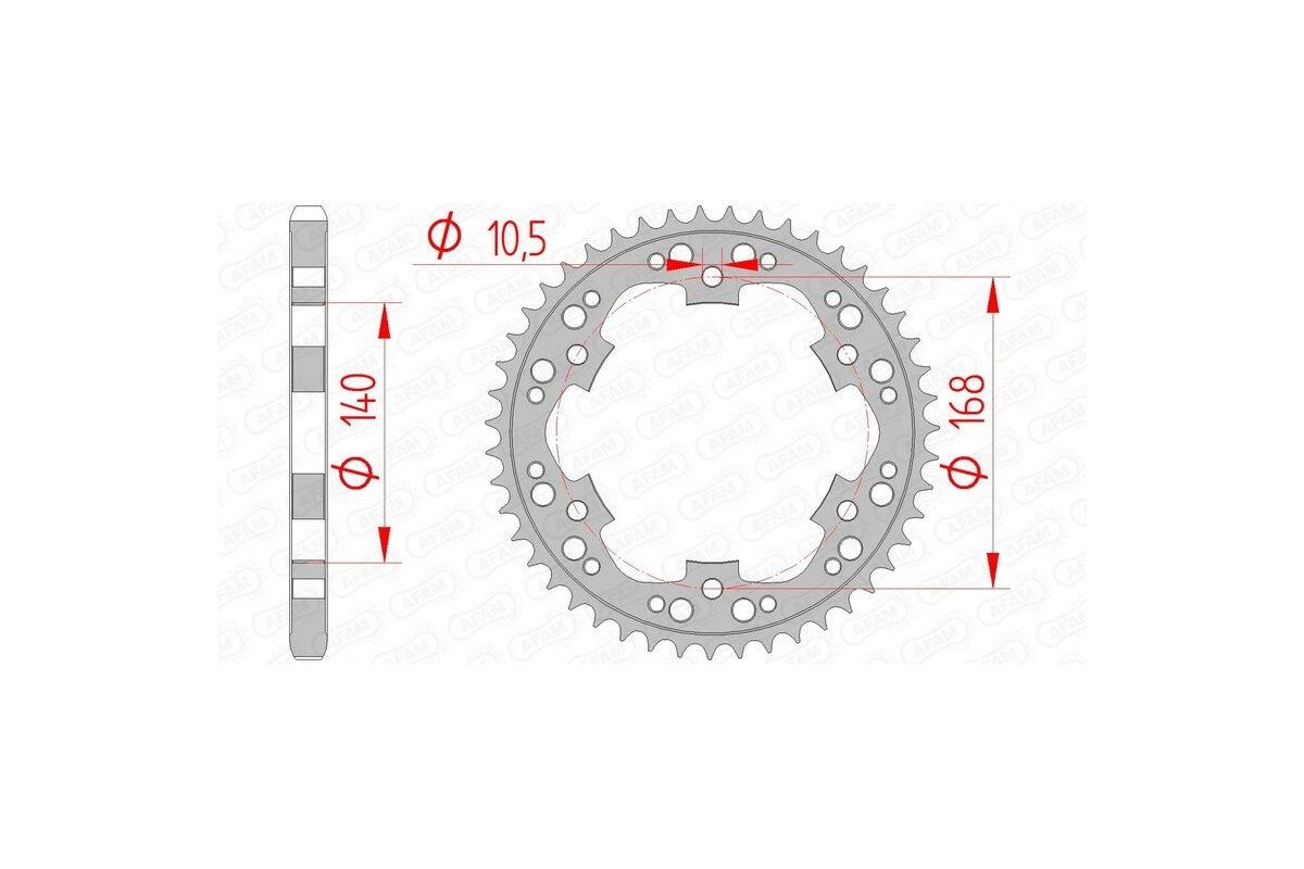 Couronne AFAM acier standard 92635 - 525