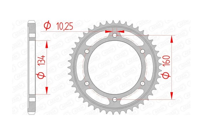 Couronne AFAM acier standard 10617 - 525