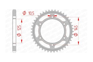 Couronne AFAM acier standard 12603 - 525