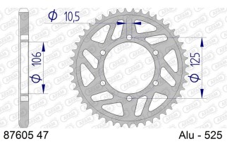 Couronne AFAM aluminium 87605 - 525