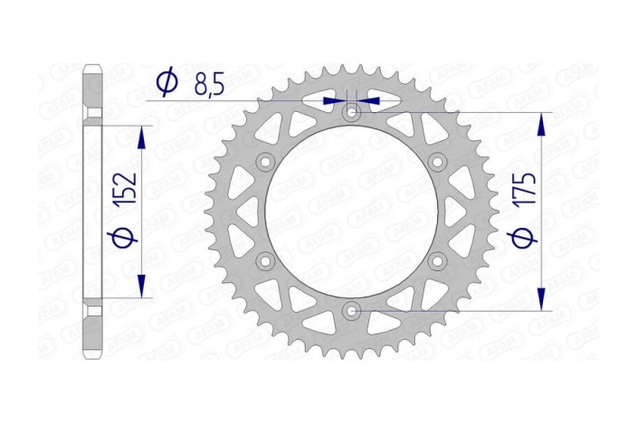 Couronne AFAM aluminium 13508 - 520
