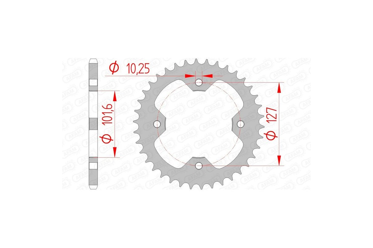 Couronne AFAM acier standard 98500 - 520