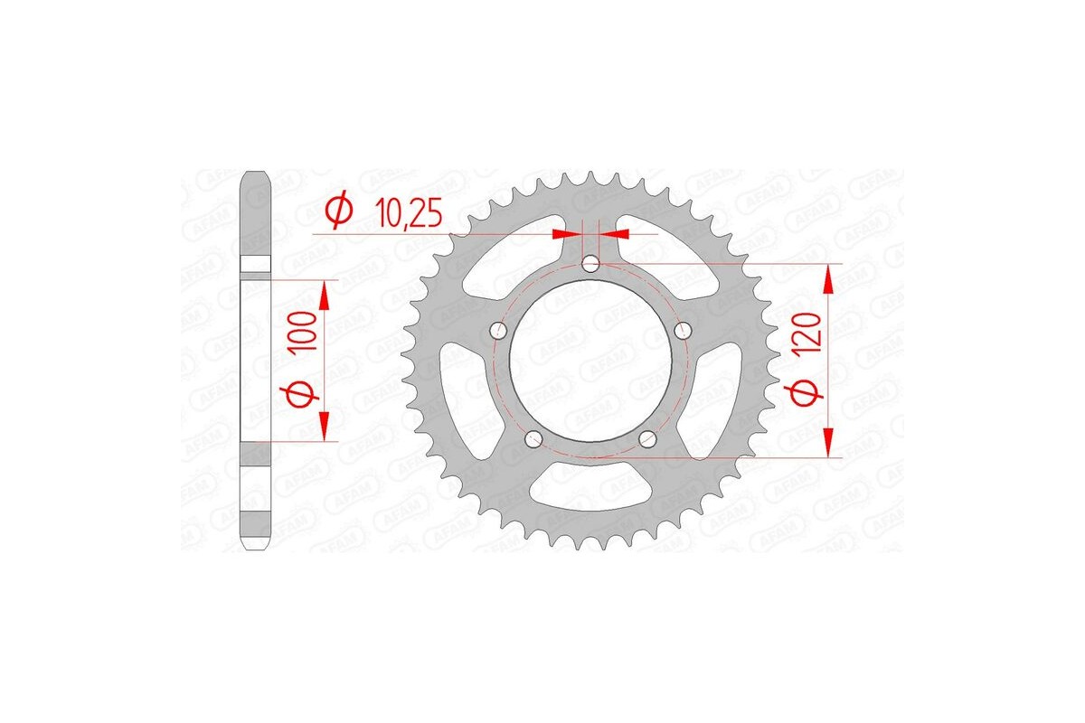 Couronne AFAM acier standard 35800 - 525