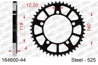 Couronne AFAM acier standard 164600 - 525