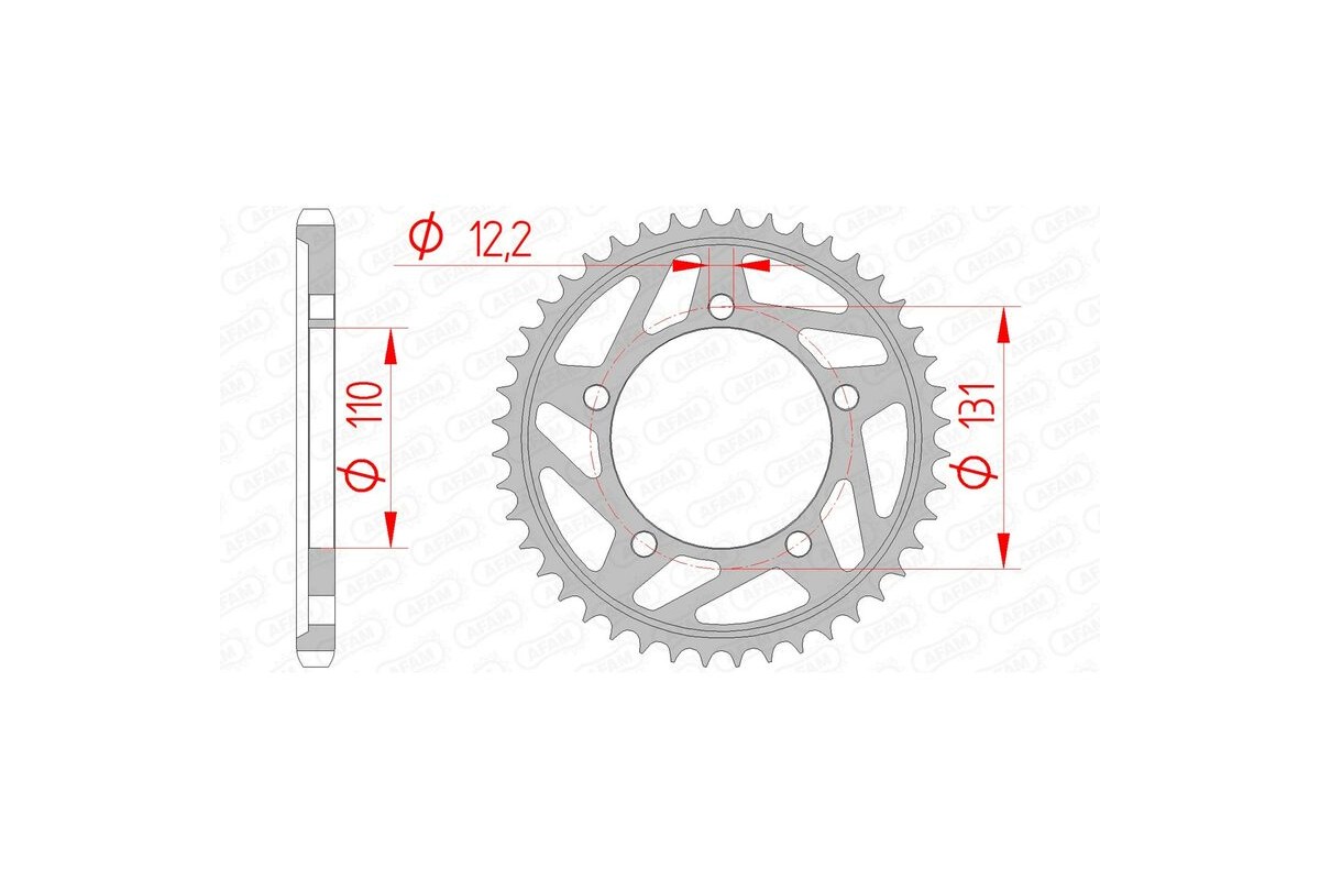 Couronne AFAM acier standard 164800 - 525