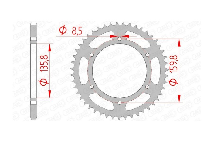 Couronne AFAM acier standard 35304 - 520