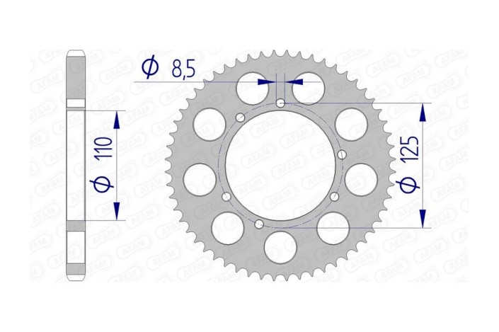Couronne AFAM aluminium 60104 - 428