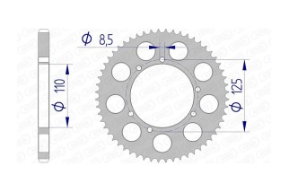 Couronne AFAM aluminium 60104 - 428