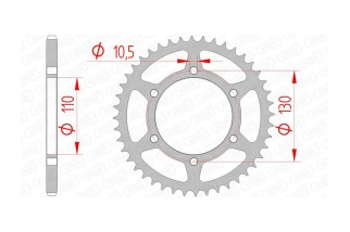 Couronne AFAM acier standard 16500 - 520